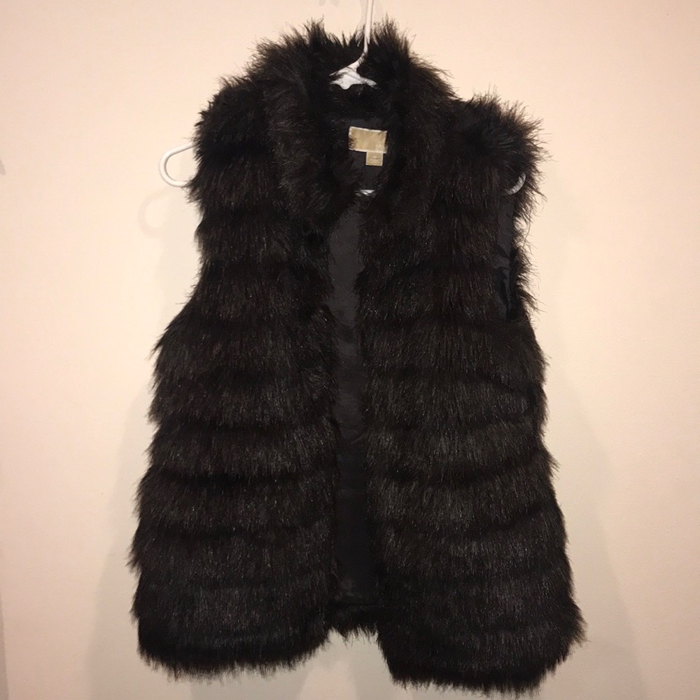 Michael Kors faux dark brown vest